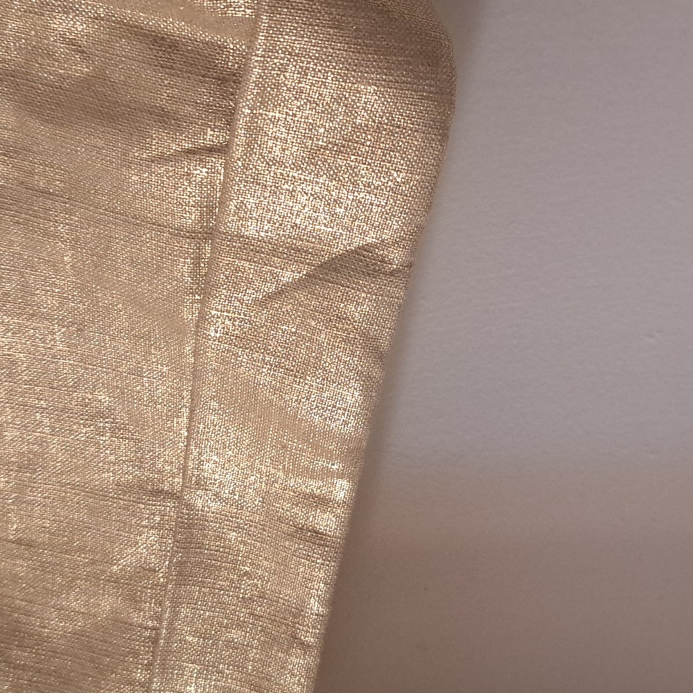 Alice +Olivia Beautiful Gold Linen/Cotton Blend cuffed shorts sz8 Like New - Picture 5 of 8